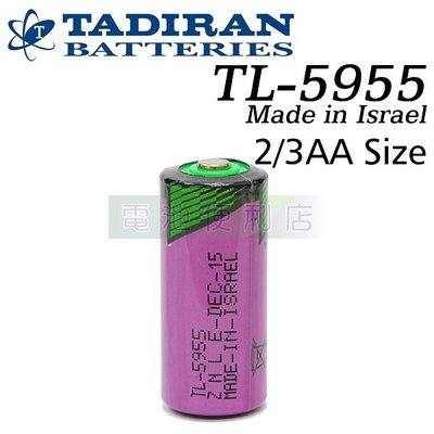 [電池便利店]TADIRAN TL-5955 (TL-4955) 3.6V 2/3AA Size 原廠鋰電池