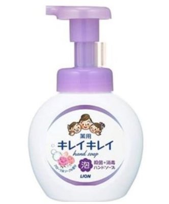日本製 LION獅王 泡沫洗手乳 慕斯洗手乳 兒童洗手乳 紫色花香 本體 250ml 另有補充包