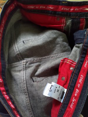 [99go] 愛德恩 EDWIN EDGE OF BLUE JEANS REGULAE  503 黑釦 紅皮標 赤耳 牛仔褲 32腰  JAPAN 日本設計