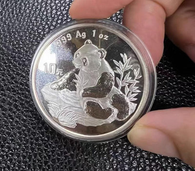 熊貓銀幣 1998年熊貓銀幣 1oz ag999老貓珍稀品