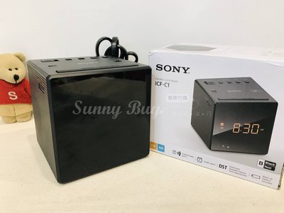 【Sunny Buy】◎瑕疵現貨◎ SONY ICF-C1 黑色電子鬧鐘 床頭鬧鐘 時尚鬧鐘