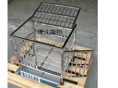 【優比寵物】2尺*1.5尺白鐵不鏽鋼/不銹鋼管/狗籠/貓籠/兔籠/寵物籠《促銷優惠價》產地:台灣．