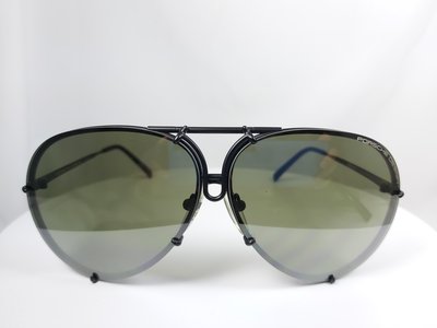 『逢甲眼鏡』PORSCHE DESIGN太陽眼鏡 全新正品 純鈦細框 黑官款【P8478 D】