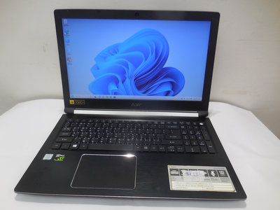Acer A715-71G 電競 i5-7300H 8G/128G SSD+1TB GTX1050 15.6吋WIN11 背光鍵盤