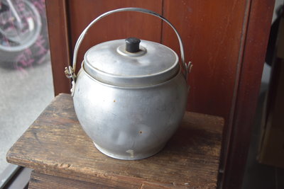 早期 老台灣  鋁製 豬油桶  豬油甕
