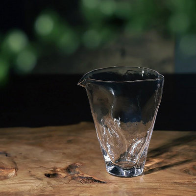 日式水晶公道杯創意茶道具玻璃透明公杯茶海分茶器功夫茶勻杯