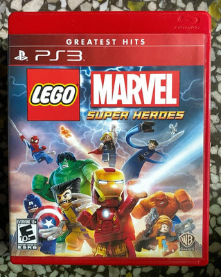 PS3 游戲  樂高 漫威超級英雄 美版英文 盤面微微痕 箱11055