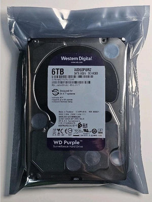 WD 6TB 硬碟 清零盤 整新品 藍標 紫標 綠標 監視器硬碟 監控用 3.5吋 WD60PURZ 4tb