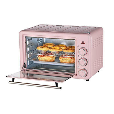 家用110V電烤箱 全自動  多功能  雙層  22L  式麵包  早餐四合一  烤箱