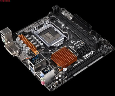 電腦零件ASROCK/華擎科技 H110M-ITX 17X17迷你小主板DDR4內存1151 i3 i5筆電配件