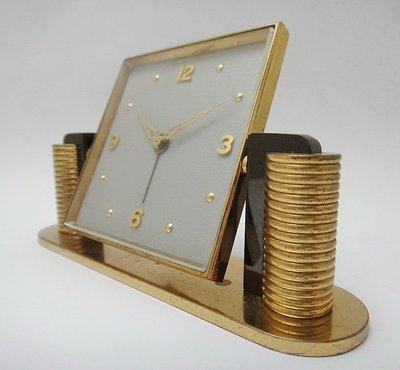 【timekeeper】 50年代瑞士製Tissot-Luxor八日15石機械鬧鐘(免運)