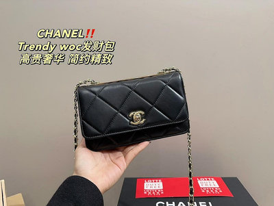 【小喜子代購】全套包裝尺寸19.11香奈兒CHANEL Trendy woc發財包滿滿都是高級感~展現出絕美的NO147602