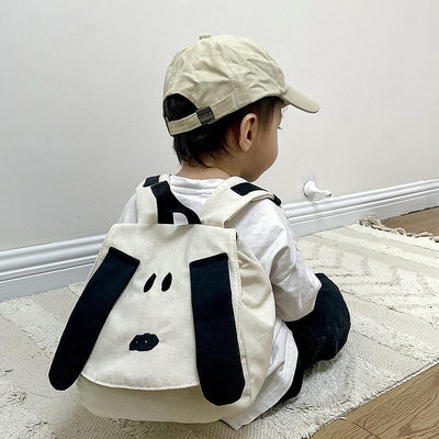 B22·後背包▪️史努比兒童背包 出遊包 雙肩包 幼兒園書包 寶寶撞色帆布包-滿599免運 巴卡巴卡