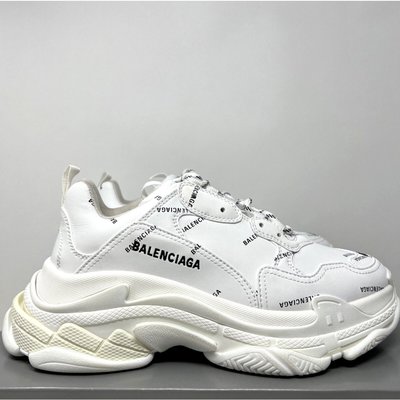 巴黎世家 Balenciaga Triple S Allover Logo 滿版 白色 運動鞋 老爹鞋 524039