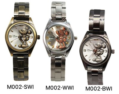 【卡漫迷】 特價 米奇 金屬錶 浮雕款 2選1 ㊣版 鐵錶 手錶 立體 迪士尼 Mickey 米老鼠 卡通錶 M002