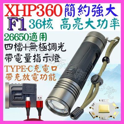 【購生活】F1 XHP360 36核心 P360 USB充放電 手電筒 4檔 變焦 P99 照明燈 頭燈 P70 L2