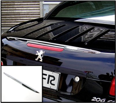 圓夢工廠 Peugeot 寶獅 206CC 206 CC 2000~2007 改裝 鍍鉻銀 尾門 後擾流板