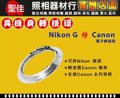 【聖佳】Pixco Nikon AI G 鏡頭轉 Canon EOS EF DSLR 機身轉接環