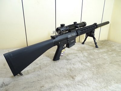 【軍武門二館】台製 G&amp;G 怪怪 GR25 Sniper SR25 電動狙擊槍(豪華全配版/附狙擊鏡+腳架)長槍/生存射