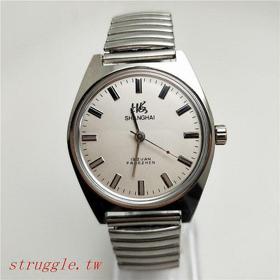【配件 】老款二手上海中老年懷舊手錶上發條 7120機械錶古董上弦男表 劇組