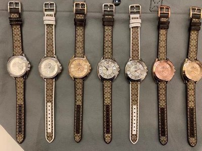 【熱賣精選】COACH 14503150 帆布錶帶 鑲鑽手錶 女錶