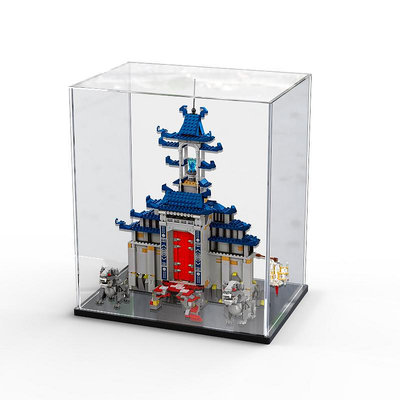 亞克力防塵盒適用樂高70617終極武器神廟展示模型玩具透明