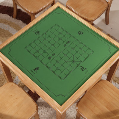 熱銷 遇見實木麻將桌餐桌兩用手搓簡易家用象棋桌折疊正方形棋牌桌椅組合