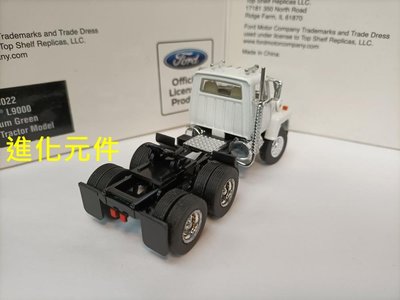 Top Shelf 1 64 福特貨柜運輸拖卡車模型Ford L9000 Tractor 白色