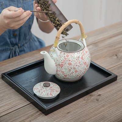 “正品”日式提梁壺茶具整套功夫茶具大容量陶瓷茶壺小茶杯餐廳泡茶具家用