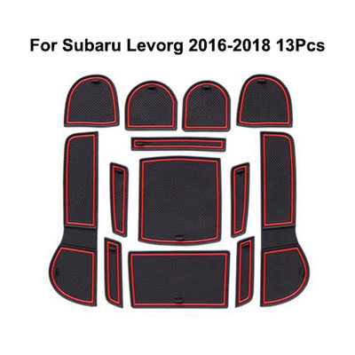 斯巴魯 汽車內飾門槽墊 Subaru Levorg 16-18年 水杯墊 儲物墊 防滑墊 置物墊 防塵隔熱墊（滿599元免運）