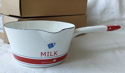 zakka  清新款  琺瑯 牛奶鍋~