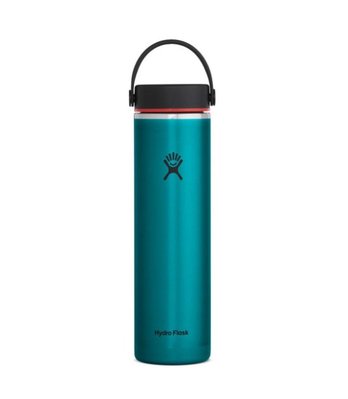 【Hydro Flask】贈水壺袋 青石藍 24oz 710ml 寬口 58mm 輕量真空保溫鋼瓶 不鏽鋼瓶保溫水瓶水壺