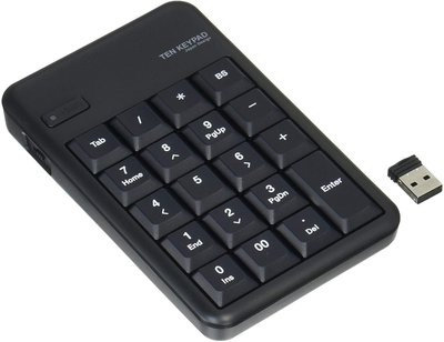 ELECOM 2.4GHz 數字鍵鍵盤 黑 TK-TDM017