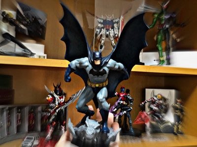 【DC Universe】 漫畫版 蝙蝠俠 造型 Batman 靜態 雕像 模型手辦擺件 22CM