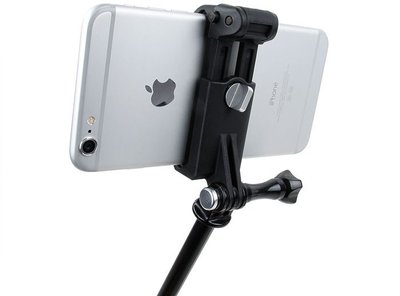 台灣現貨 gopro接頭 手機支架 手機夾 加強固定 可接自拍桿 運動相機配件 gopro配件