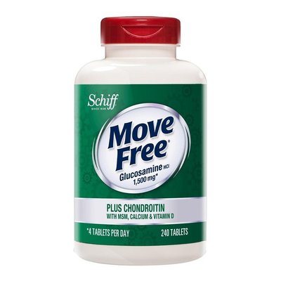 Schiff Move Free 益節 葡萄糖胺+軟骨素+MSM+維生素D+鈣錠 240錠 costco 好市多 食品
