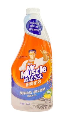 【B2百貨】 威猛先生廚房清潔劑重裝瓶-陽光檸檬(500g) 4710314461140 【藍鳥百貨有限公司】
