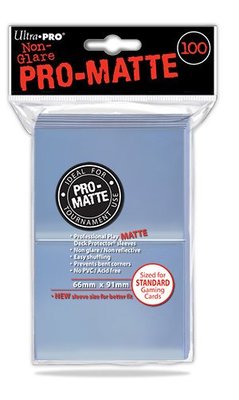 大安殿實體店面 MTG Ultra Pro Matte 磨砂純色卡套 透明66*91mm/100入 牌套 魔法風雲會週邊