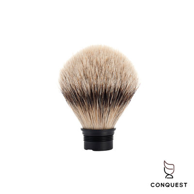 【 CONQUEST 】德國 MUHLE 091M49 頂級Silvertip Badger 銀尖獾毛 刮鬍刷替換刷頭