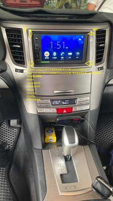 SUBARU  Outback 車主不喜歡安卓機 車主只要Carplay方便即可 SONY XAV-AX1000 6.4