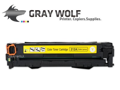 免運【灰太狼】HP CF212A黃色 相容彩雷環保碳粉匣適用M251/M276NF/NW/LaserJet Pro 20
