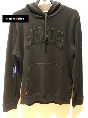 【Simple Shop】NIKE NBA BULLS 芝加哥 公牛 連帽長袖 NBA帽T 黑 AJ2840-010