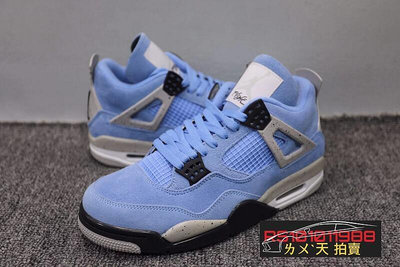 NIKE AJ Air Jordan 4 大學藍 藍色 藍 黑 籃球鞋 喬丹 AJ4 大尺碼 US13 (31公分)