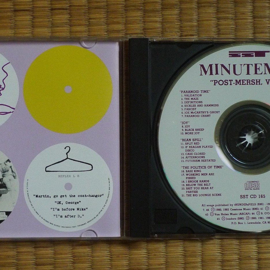 Minutemen, Post Mersh Vol.3, 1988, SST, 5張EP合輯, 46首PUNK 經典