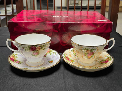 【二手】Royal Albert 老鎮玫瑰 咖啡杯 中古 回流瓷器 餐具【微淵古董齋】-746