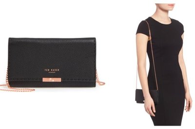 Janet Leather Crossbody Matinée Wallet on a Chain TED BAKER