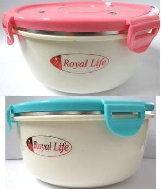 皇家 圓圓保鮮隔熱碗 二色 便當盒/餐盒 K-5002