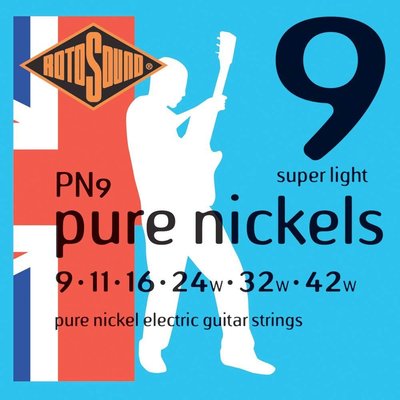 【老羊樂器店】開發票 ROTOSOUND PN9(09-42) 電吉他弦 純鎳弦 英國製 公司貨