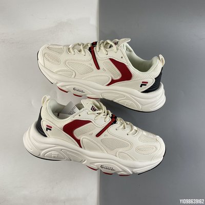 Fila Mars 2 米黃 百搭 厚底 增高 慢跑鞋 F12M124156FGJ 39-44.5 女鞋