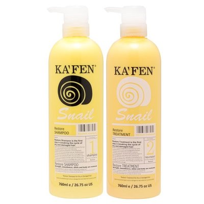 KAFEN 蝸牛系列 - 極致洗髮精/極致護髮素 760ml